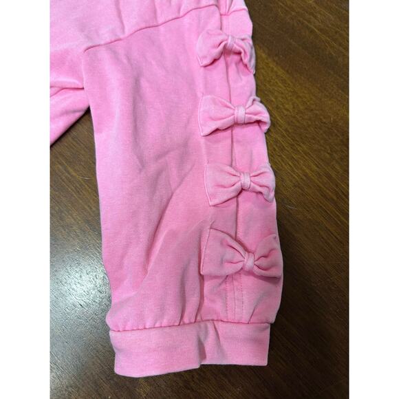 Jodifl Frenchie Bow Top Women Small Pink Preppy University Sorority Comfy Lounge - Picture 8 of 8